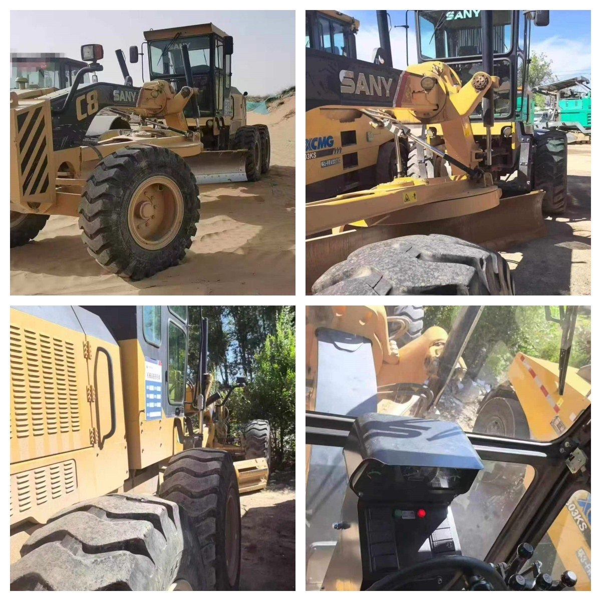 Used SANY ST190C-8 Motor Grader 19 Ton Articulated Frame Blade Hydraulic Control Road Construction