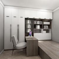 Salle de couchage porte oscillante armoire meubles à la main