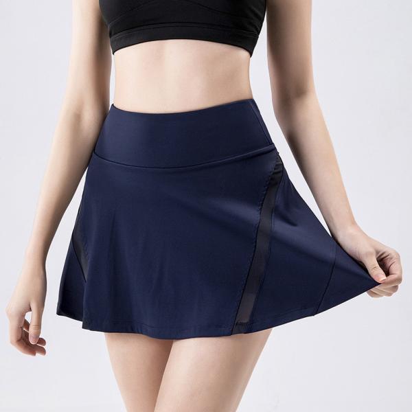 Elástico curto de emenda do bolso do tênis da saia de Mesh Gym Women Golf Pleated