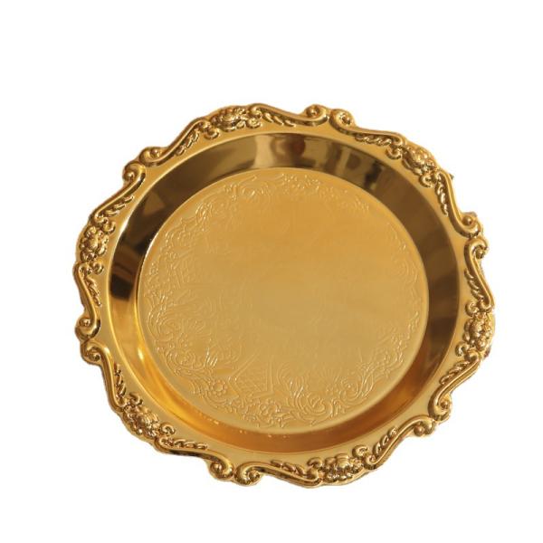 Wholesale Home Decorative Tea Pastry Tray 10cm-25cm Living Room Coasters Snack Dish Fruit Plate Jewelry Storage Tray Decoration