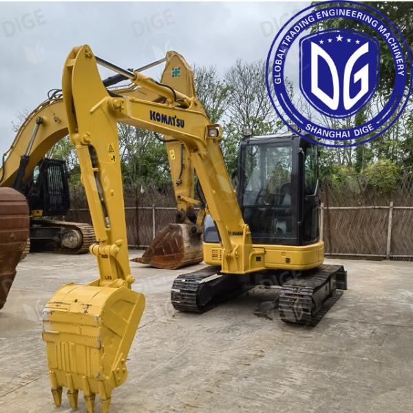 Construção resistente USED escavadeira PC55 com sistemas hidráulicos avançados