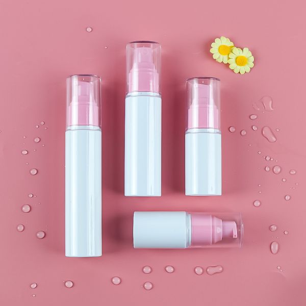 Customizable PET Plastic Bottle with Protective Overcap and Lotion Pump for Cosmetic Packaging