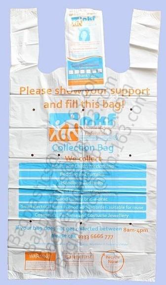 Compostable Donation Bags charity sacks, charity bags, charity donation Bags, jumbo vest carrier, clothe donate bags