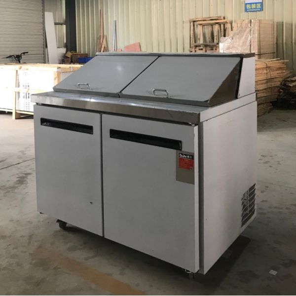 SS201 SS304 Refrigerated Sandwich Prep Table 2 Doors Air Cooling