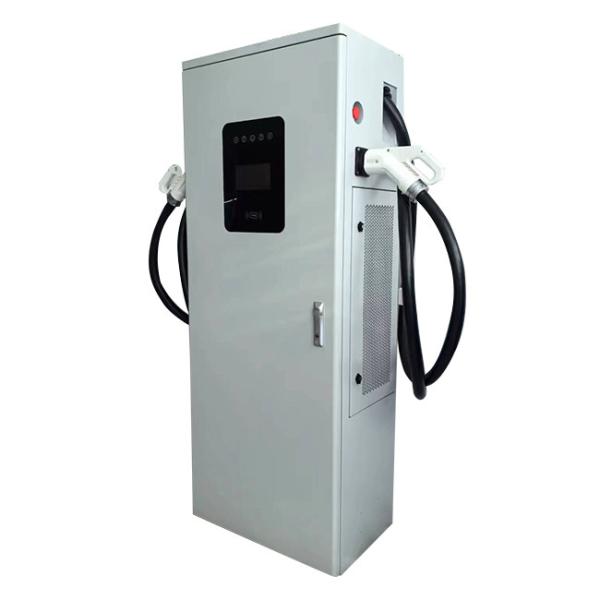 Floor Mounted Fast Electric Charge Car Station 60KW Double Connector DC Charging