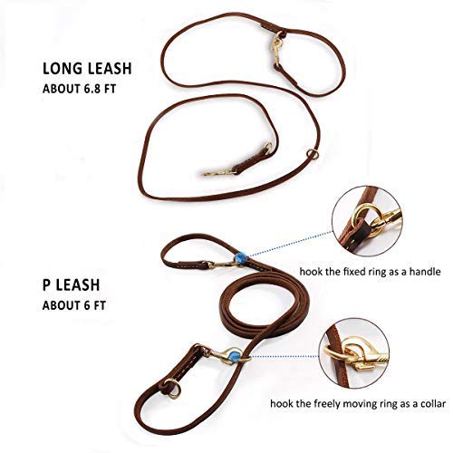 Genuine Leather Dog Training Lead For All Breeds