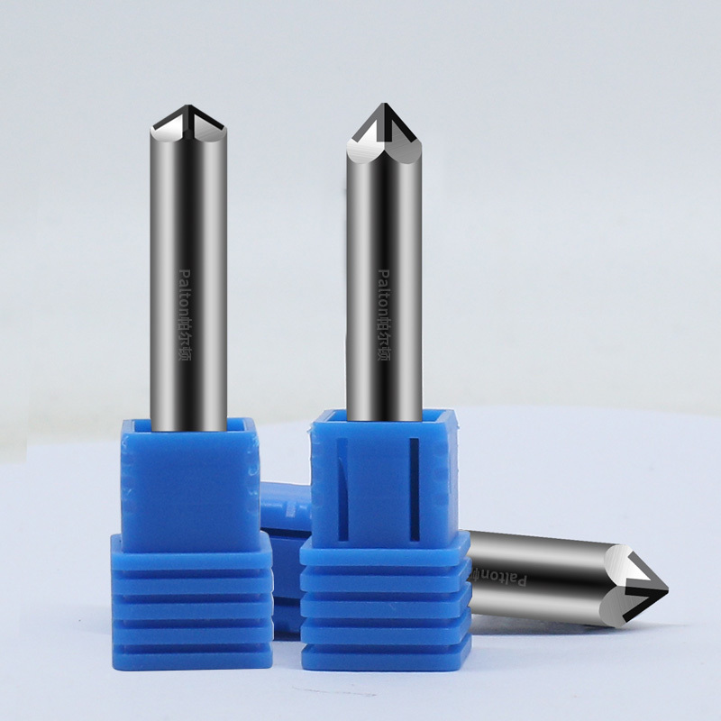 Palton 10 mm PCD Stone 4F Carving Knife, Wear‑Resistant CNC Milling Tool for Tombstone Lettering
