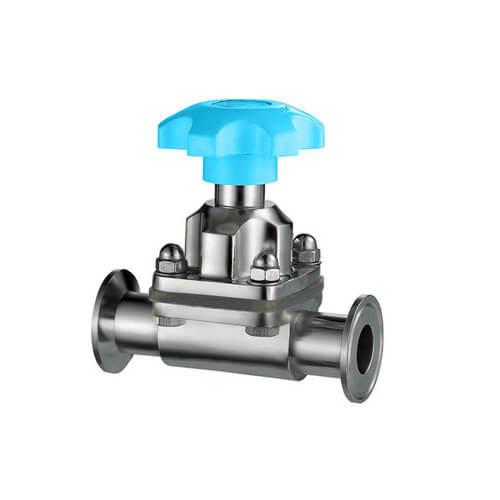 3A Forge Straight Clamp Diaphragm Valve SS304 / SS316L  Hygienic Diaphragm Valve