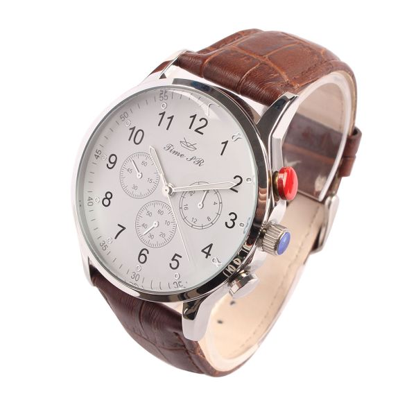 Men's Quartz Watch – Japanese Miyota PC21 Movement | Leather Strap - OEM/ODM Wholesale Supported