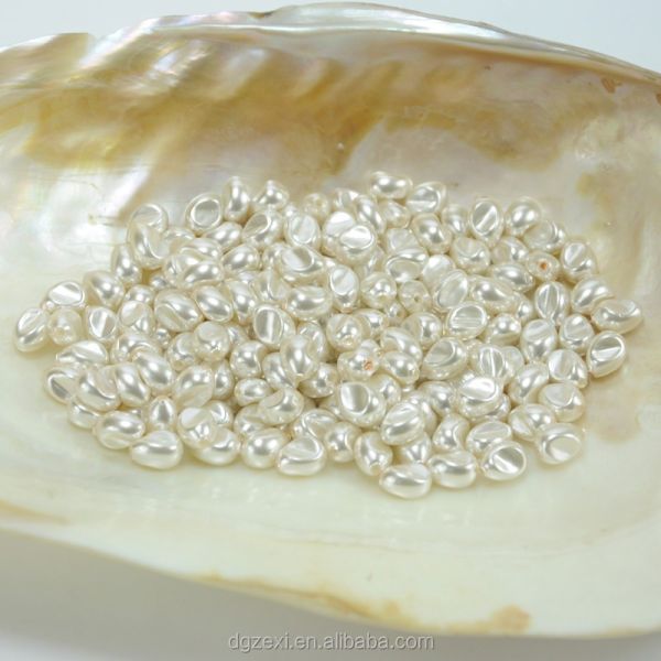 Vintage Large Faux Baroque Glass Pearl Beads
