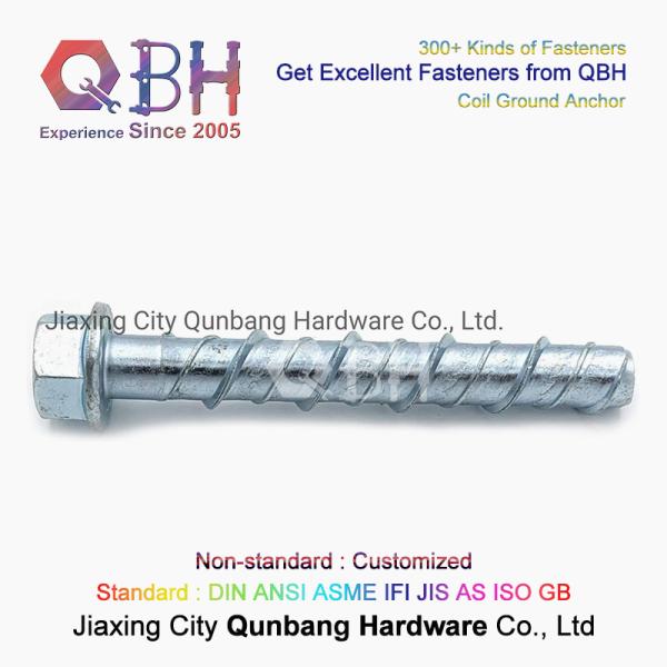 Наговор QBH ZP HDG черный Serrated анкер винта фланца главный Само-выстукивая конкретный