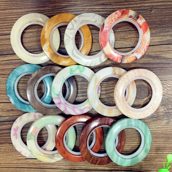 Fashion Prime ABS Plastic Custom Curtain Rings Circles Rod Accessories