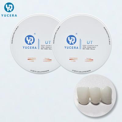 placa dental da zircônia da came de 1450℃ 25mm Cad para o laboratório dental