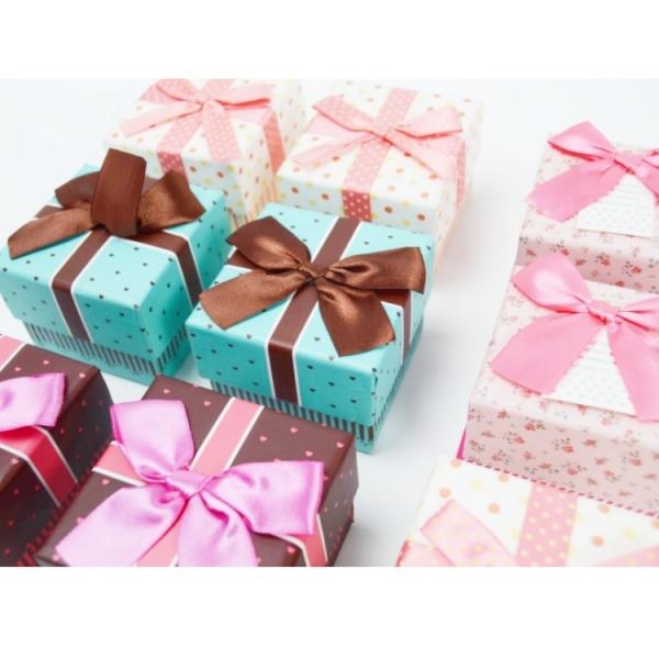 Caja de anillos de colores de papel de cartón de color mixto embalaje de papel exquisito anillo caja de regalo