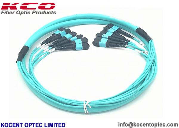 Cable à fibre optique à haute densité MPO 96fo 5M 10M LSZH 48 cœurs MTP OM3 OM4 OM5