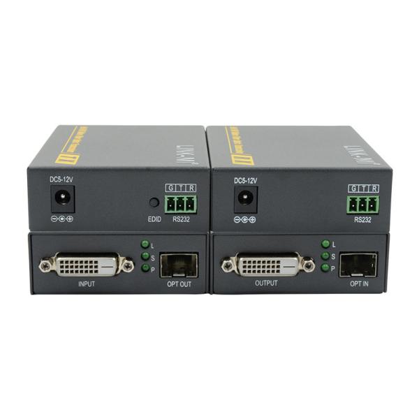 2KM 10Gbps HDMI Extender DVI Fiber Optic DVI Extender Over Fiber