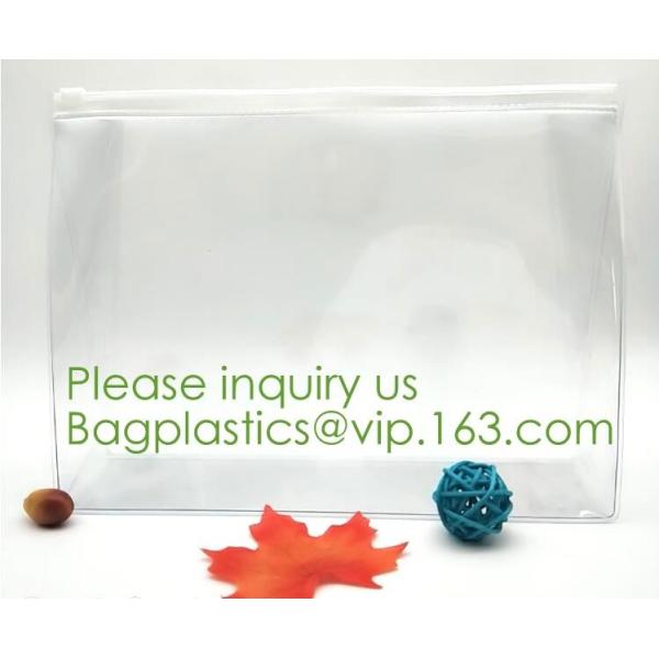 Zipper Pvc Zipper Bags For Make-up Brushes Sets,Eco Friendly clear plastic EVA PVC black zipper Cosmetic Bag eco frinedl