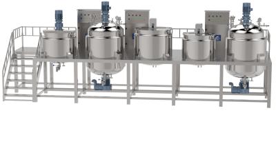 Electricity Heating Vacuum Liquid Mixer Machine For Liquid Detergent Processing
