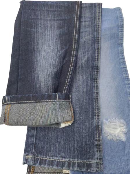Tejido vaquero de algodón poliéster de 13 oz, color índigo oscuro JSD3364