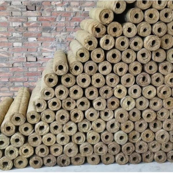 Waterproof Insulation Rock Wool Tube 50mm Sound Absorption Rockwool Fire Tube