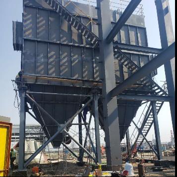 Steel Flue Gas Treatment System Single Ash Hopper Baghouses Dust Collector