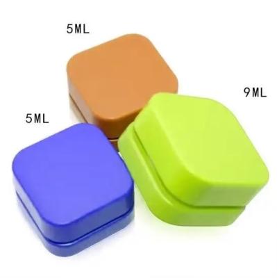 Bouteille de concentré en verre en forme de cube carré 5 ml 9 ml Blanc noir clair avec couvercle pour enfants