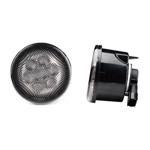 0.8W Jeep Car LED Fog Lights , Clear Lens Smoker Front Grill Turn Signal Light