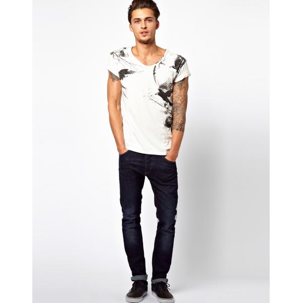 fancy men t-shirt v-neck t shirt for handsome men design your own t shirt