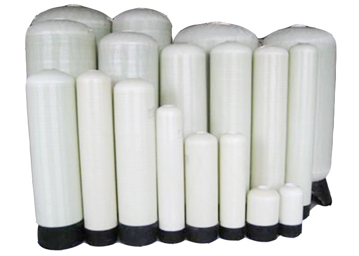 Fiberglass FRP Vessel For Water Treatment UV Resistance White Indoor Outdoor Installation