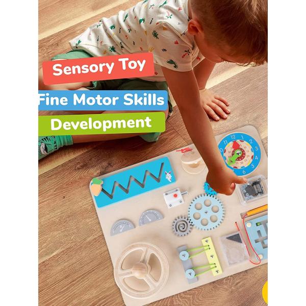 Multi-function Music Steering Wheel Busy Board for Playing and Hand-on Ability Training