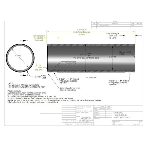 Filament Winding Carbon Fiber Fiberglass Composite Pipe