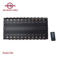 80m Stationary Cell Signal Disruptor GSM 3G 4G 5G Mobile Phone 22 Bands 46w