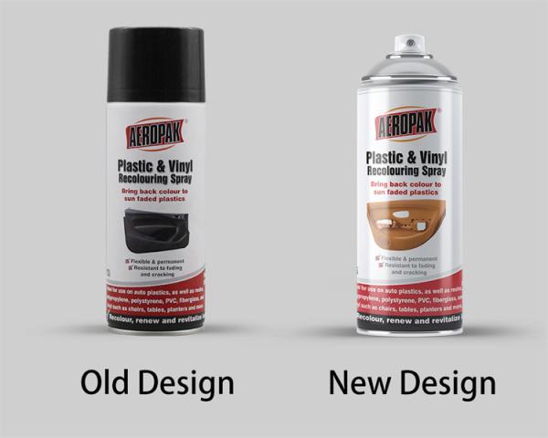 Anti interior da pintura à pistola 400ml do carro de Recolouring do plástico e do vinil desvanecido
