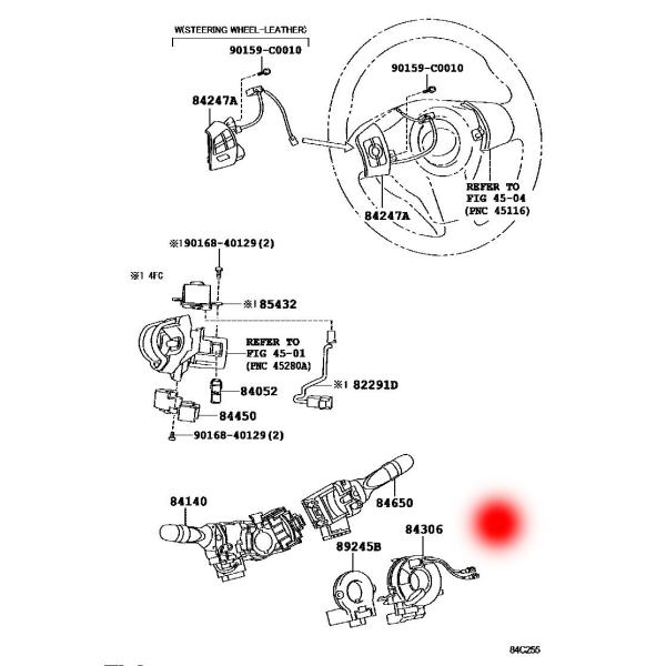 OEM 84306-06140 8430648030 SPIRAL CABLE CLOCK SPRING FOR TOYOTA RAV4