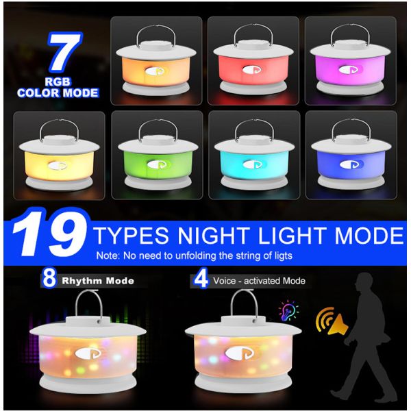 Onsite Metering Lighting Solutions Service Portable Multifunctional LED Camping Light Hanging Outdoor Tent Light for Campers