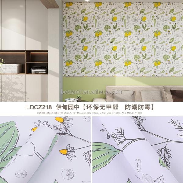 Autoadhesivo Vintage Papel de pared floral Estante de revestimiento para la cómoda de los cajones del gabinete a prueba de agua y diseño de flores 3D moderno