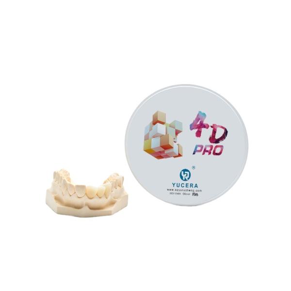 Yucera  4D Pro Multilayer Zirconia Block Strongest and Most Aesthetically Translucent Restorations Available in Dentistry