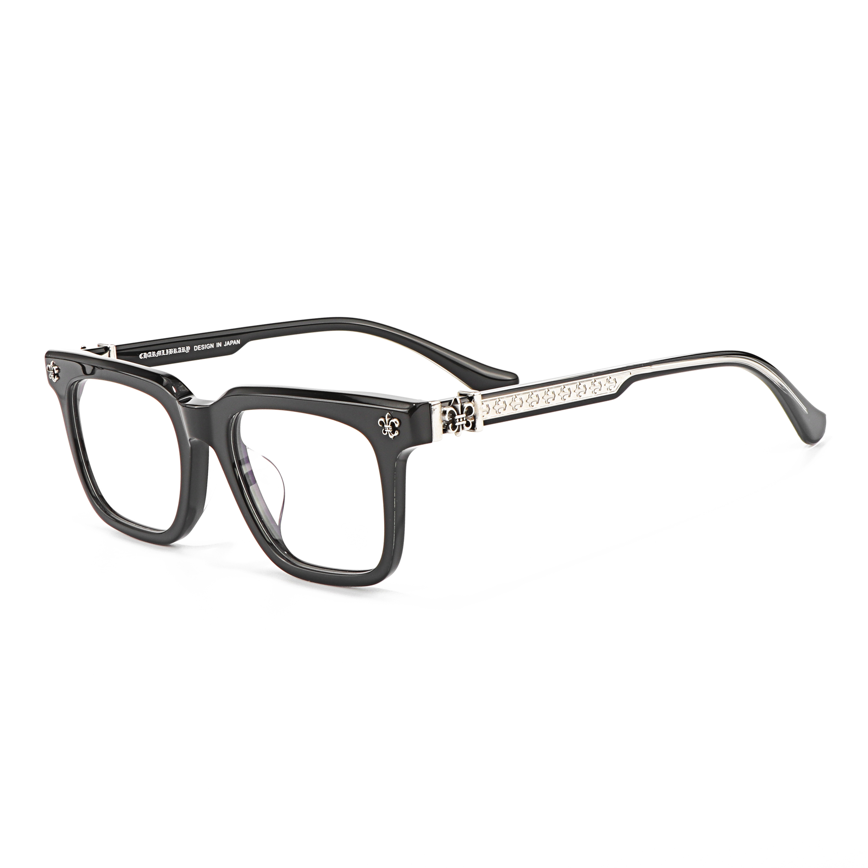 Good Quality Light Acetate Black Silver Gold  Optical Prescription Presbyopia Multifocal Glasses Shop Eyeglass Frame for Women