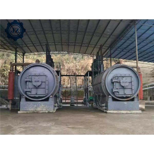 10 Ton Capacity Scrap Tire Pyrolysis Plant To Fuel Oil Carbon Black And Steel Wire