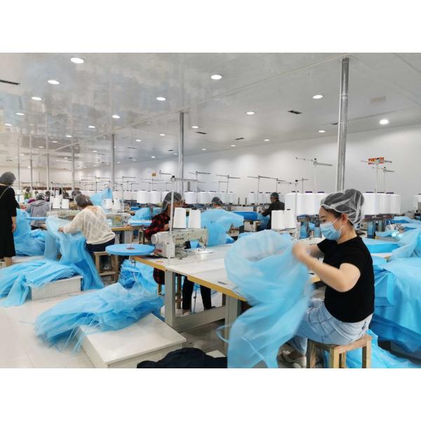 Sterile Surgical Gowns Factory Liquid Proof AAMI level 2 Surgical Isolation Gowns SMS45g for Hospital Use