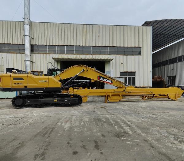 Long Reach Telescopic Boom For Excavator , Construction Sites Metal Telescopic Arm