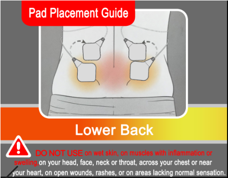 Graphene Heat Low Frequency Treatment Device Comfortable 20 Shifts Strength