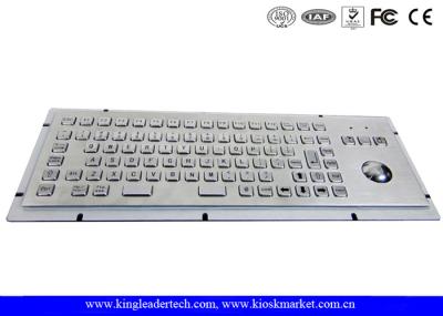 86 teclado industrial de aço inoxidável avaliado do quiosque das chaves IP65 com Trackball