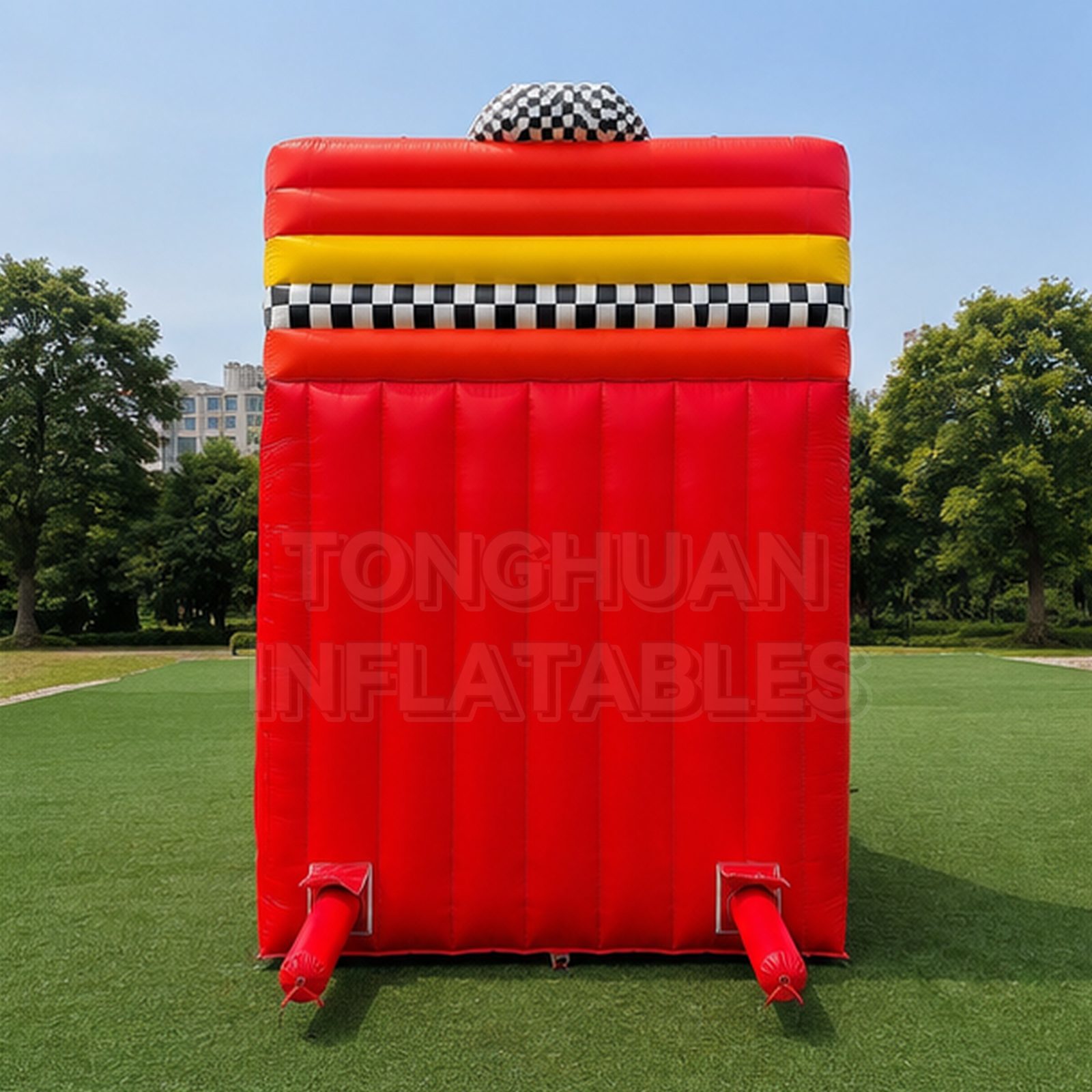 Racing Car Theme Inflatable Dual Lane Slide for Parks Schools Festivals Events and Commercial Rental Business