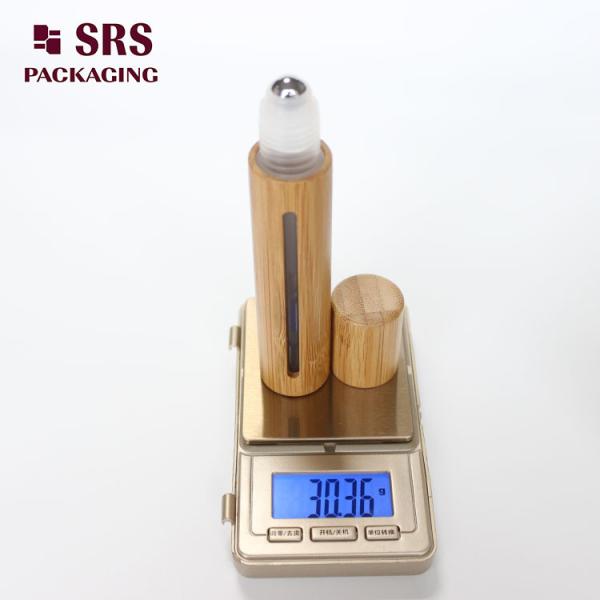 Natural Color Bamboo Plastic Perfume Roll On Bottle 15ml