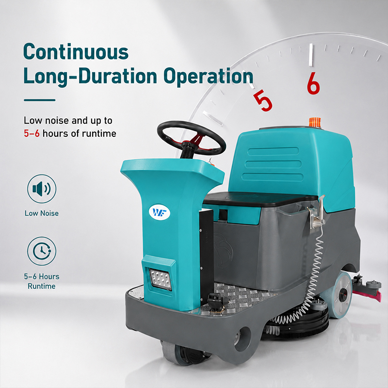 Electric Heavy Duty Industrial Floor Cleaner Machine Cold Water Cleaning Ride on Floor Scrubber Machine