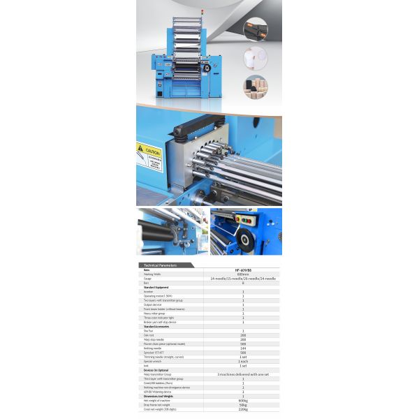 Huafang Mini High-Speed Automatic Elastic Crochet Machine Fancy Roman Narrow Lace Knitting Machine