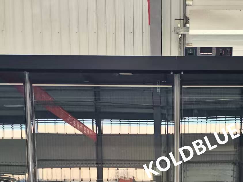 2500MM Retail Air‑Curtain Glass‑Door Cooler with Price Tag for Grocery Merchandising