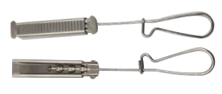 Носить струбцины провода 2,0 KN нержавеющей стали FTTH растяжимый