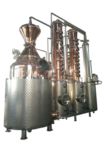 2000L Distillery Equipment For Vodka And Whisky Distillation In Food Beverage Shops